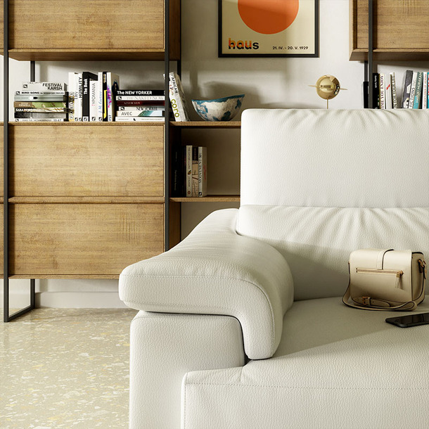 Natuzzi salon Brama met relaxfunctie - 2